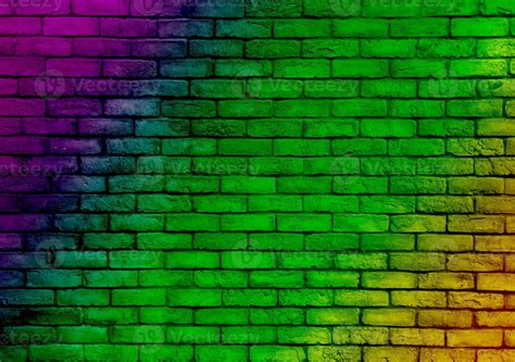 Color Brick Background