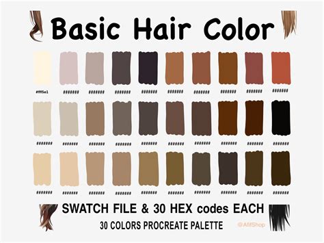 color code for brown hair