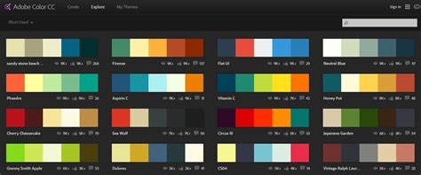 color code for presentation