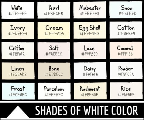 color code for white