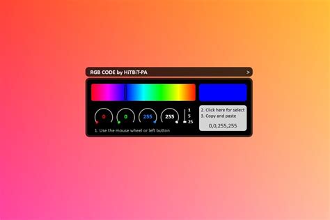 color codes for rainmeter