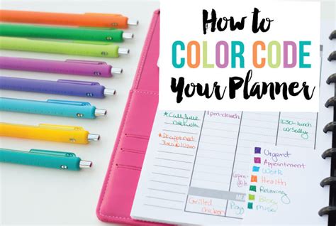 Color Coding A Planner