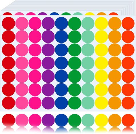 Color Coding Labels Dots