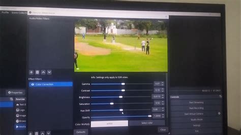 Color Correction Settings For Obs