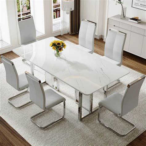 Color Dining Table White