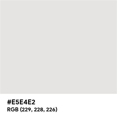 Color Hex Code #E5E4E2