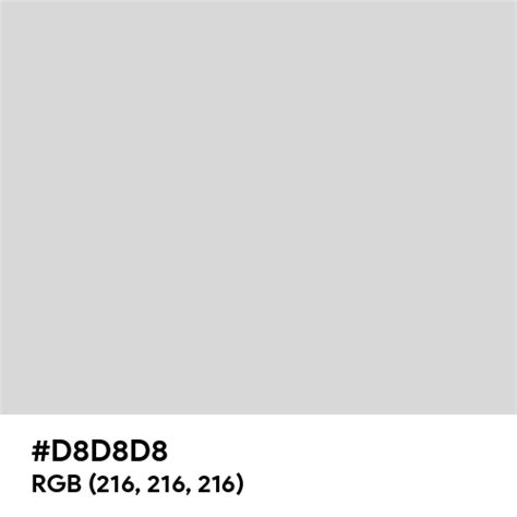 Color Hex Code D8D8D8
