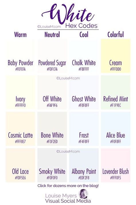 Color Hex Code For White