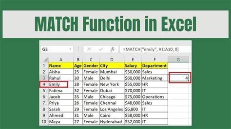 color match function not in excel