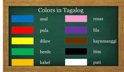 color name in tagalog