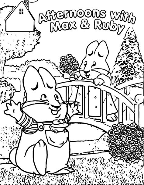 Color Pages Max And Ruby Flower