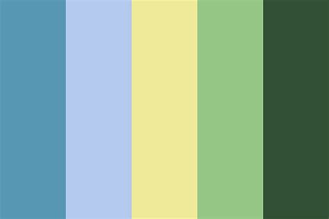 color palette blue green yellow
