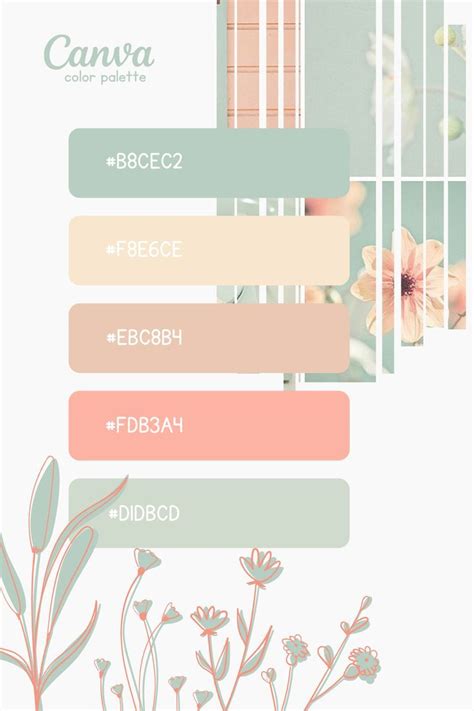 color palette canva pastel