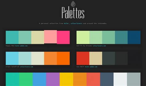 color palette for css