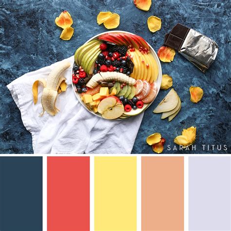color palette for food menu