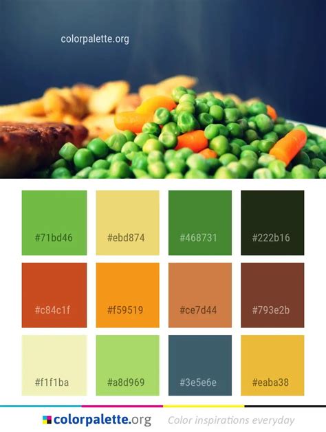 color palette for food packaging