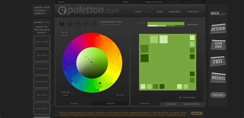 color palette generator from one color