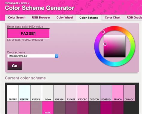 color palette generator from text
