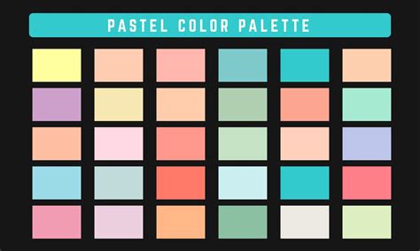 color palette pastel color