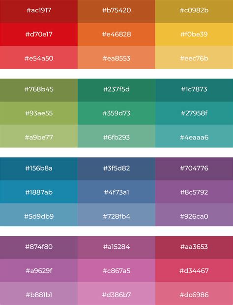 color palette rgb code