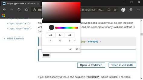 color picker edge browser