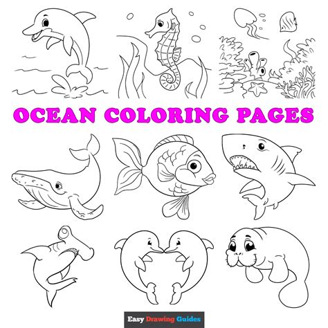 Color Printable Ocean Animals