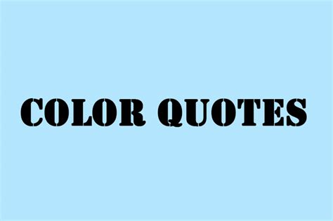 Color Quote Ideas