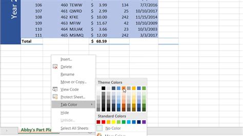 Excel Color Scheme CustomGuide