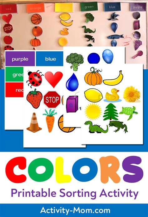 Color Sorting Printable Activity