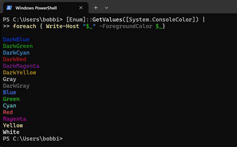 Color String In Powershell