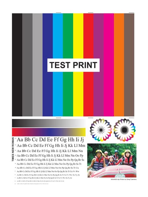 color test printer pdf
