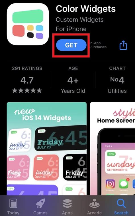 Color Widget App Not Working