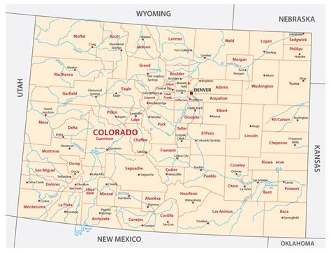Colorado Map Major Cities