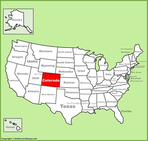 Colorado Map Of Usa