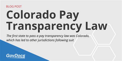 Colorado Pay Transparency Law: Promoting Equality And Fairness In The Workplace