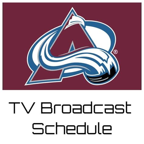 colorado avalanche broadcast schedule