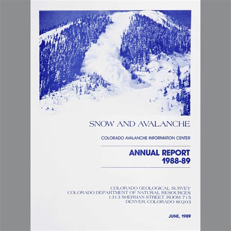 colorado avalanche report snow