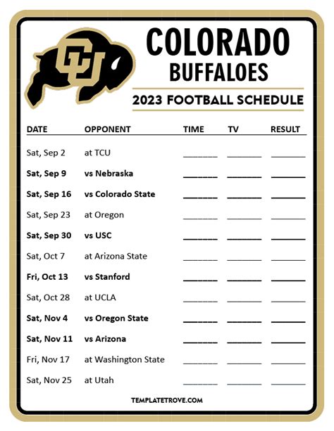 colorado buffaloes football schedule tickets