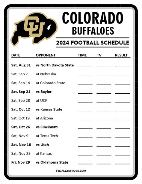 colorado buffaloes football tv schedule today