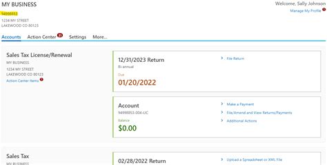 colorado revenue log in