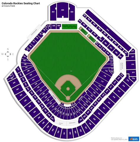 colorado rockies stadium seating map
