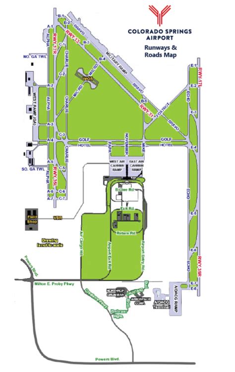 colorado springs airport map