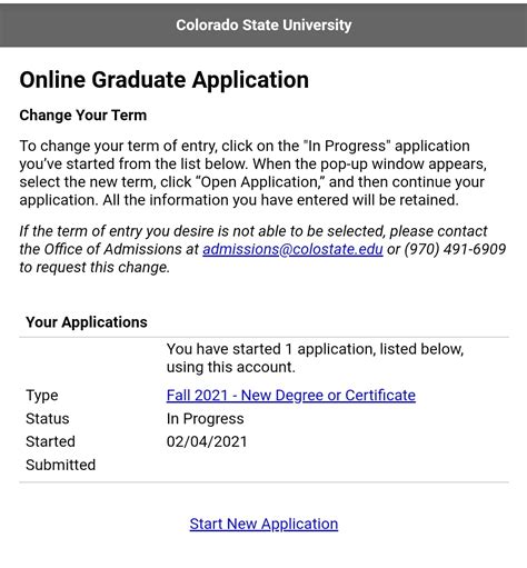colorado state university admissions email