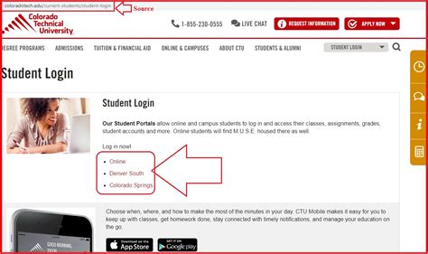 colorado tech online student portal