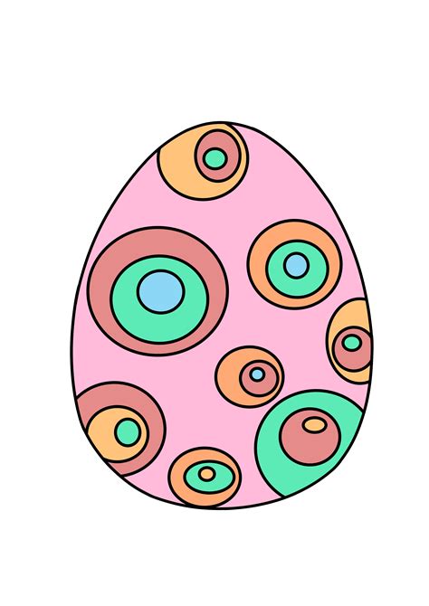 Free printable cheerfully colored Easter Eggs ausdruckbare Ostereier