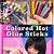 colored hot glue sticks