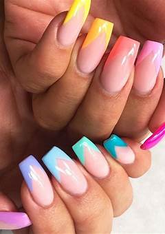 Colored Nail Tips Acrylic In 2023