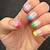 colored tip nails