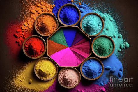 colored chalk powder