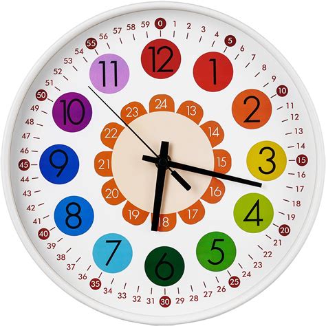 Colored Clock For Toddlers